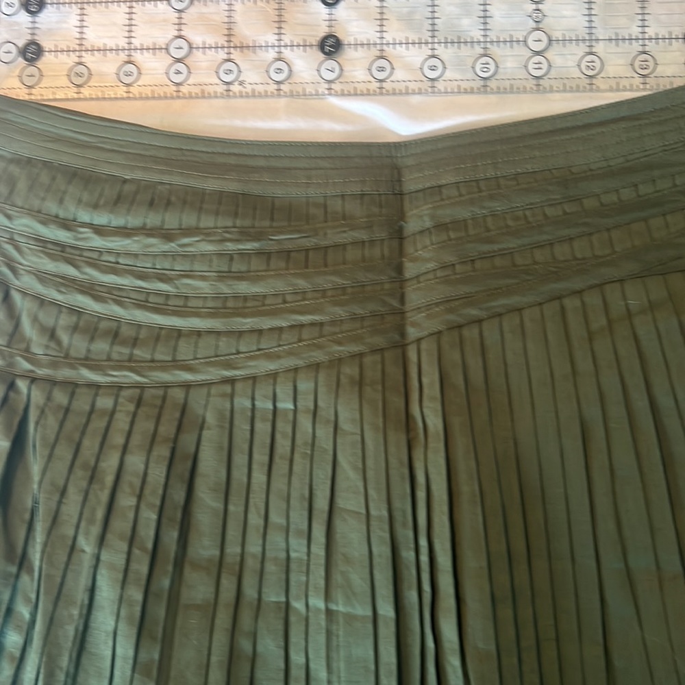 Sundance Forest Green A-Line Skirt - Picture 4 of 6